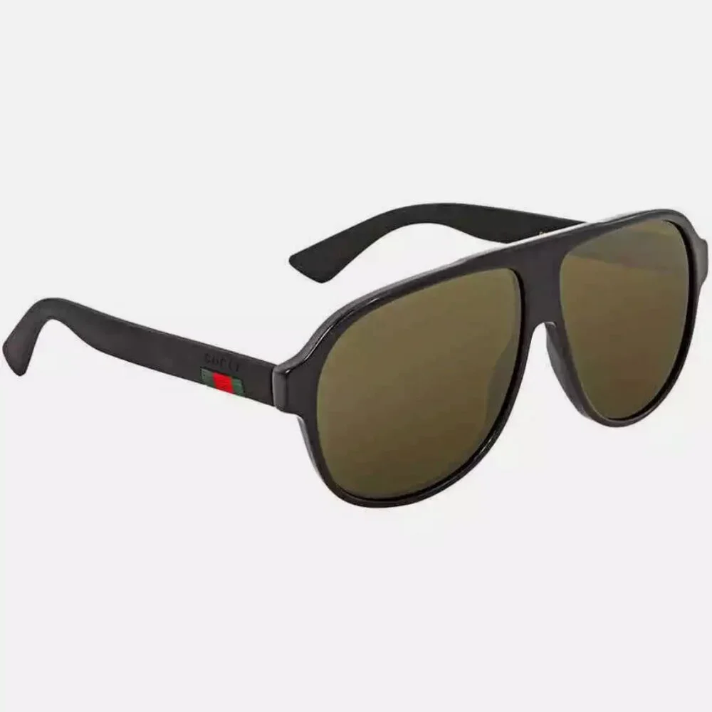 NEW Gucci Green Pilot Men's Sunglasses